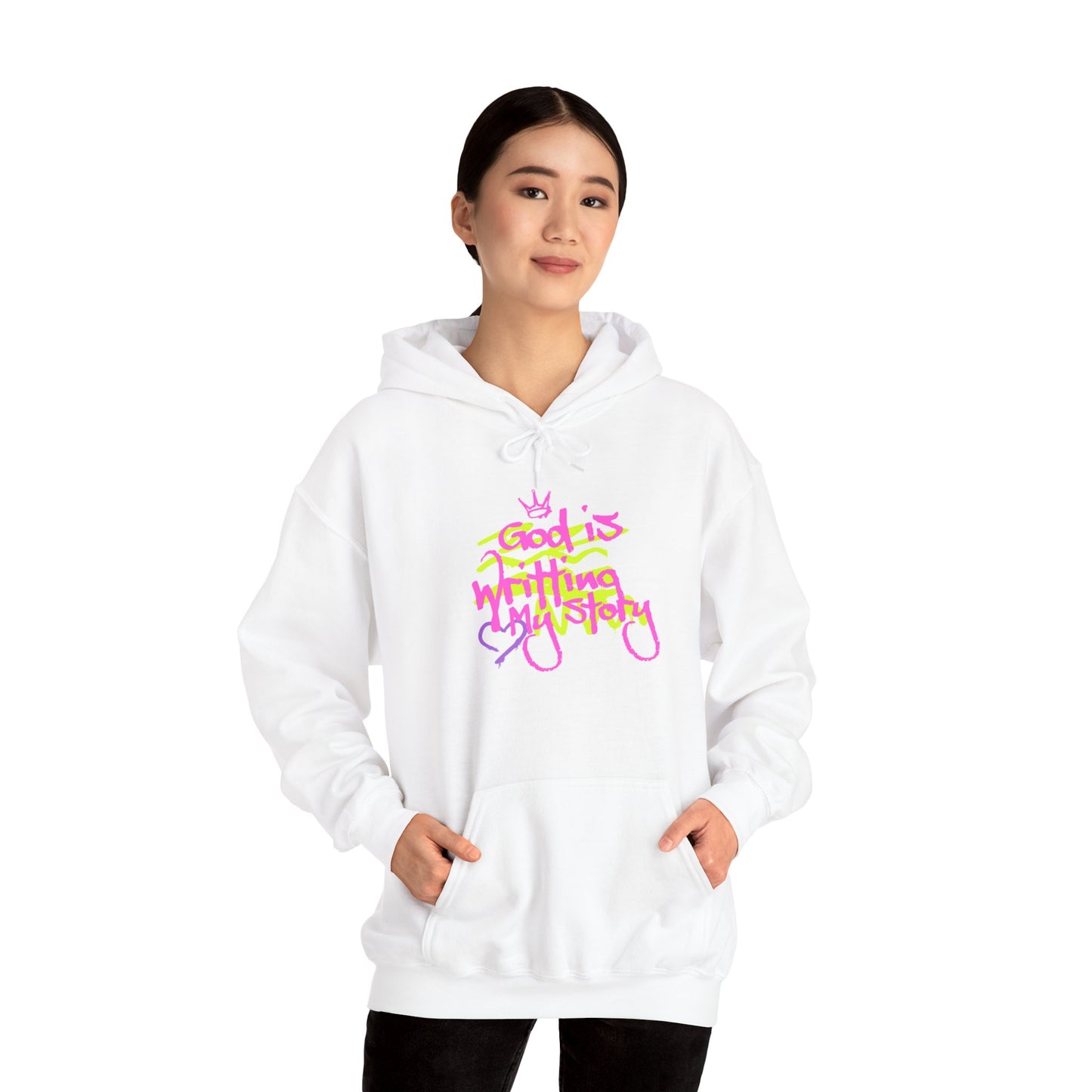 Inspirational Unisex Hooded Sweatshirt - 'God is Writing My Story'