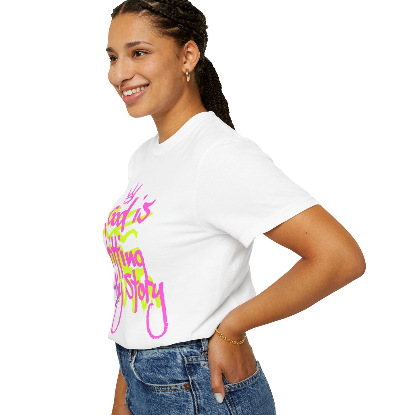 God is Writing My Story Unisex Garment-Dyed T-Shirt