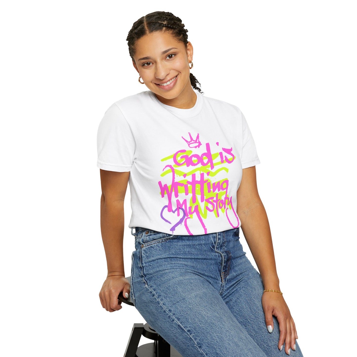 God is Writing My Story Unisex Garment-Dyed T-Shirt