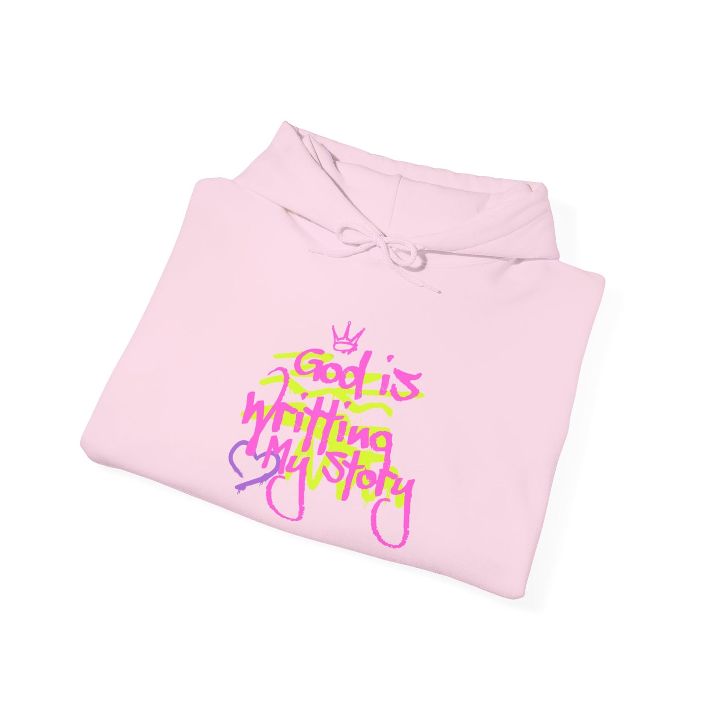 Inspirational Unisex Hooded Sweatshirt - 'God is Writing My Story'