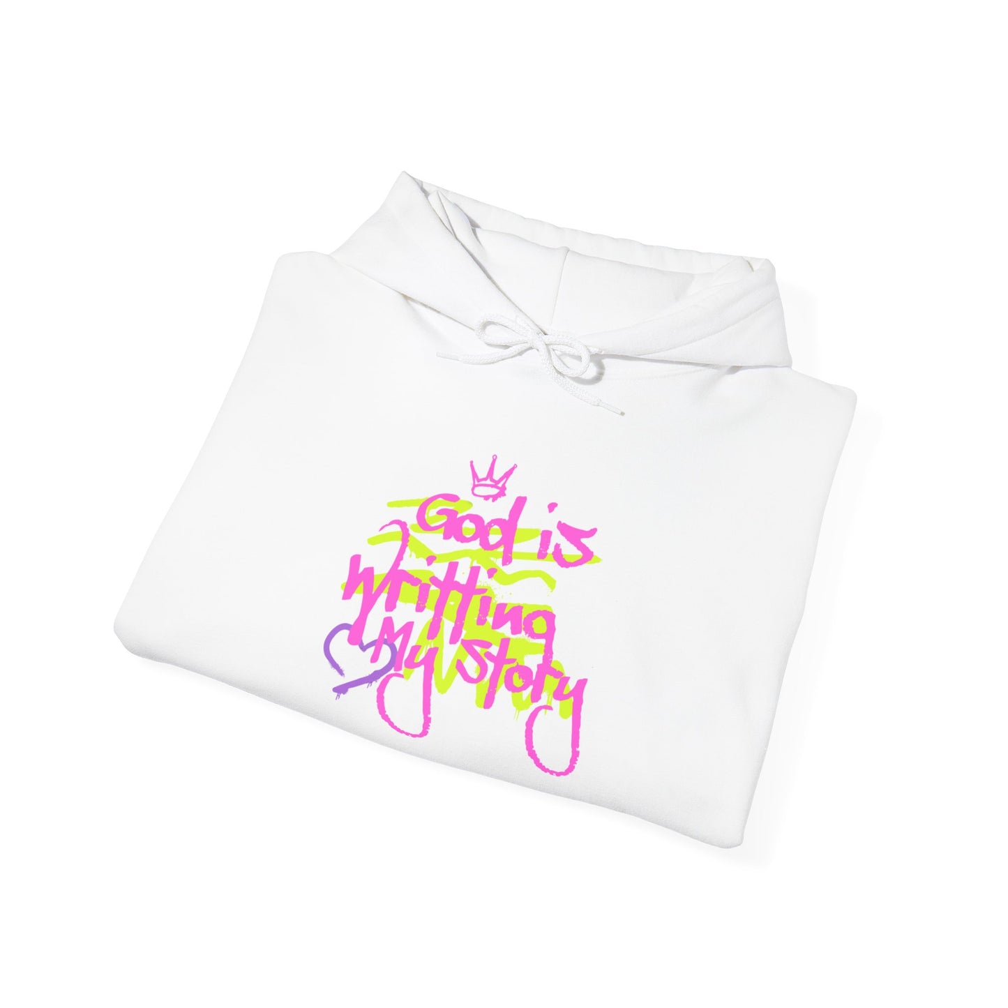 Inspirational Unisex Hooded Sweatshirt - 'God is Writing My Story'