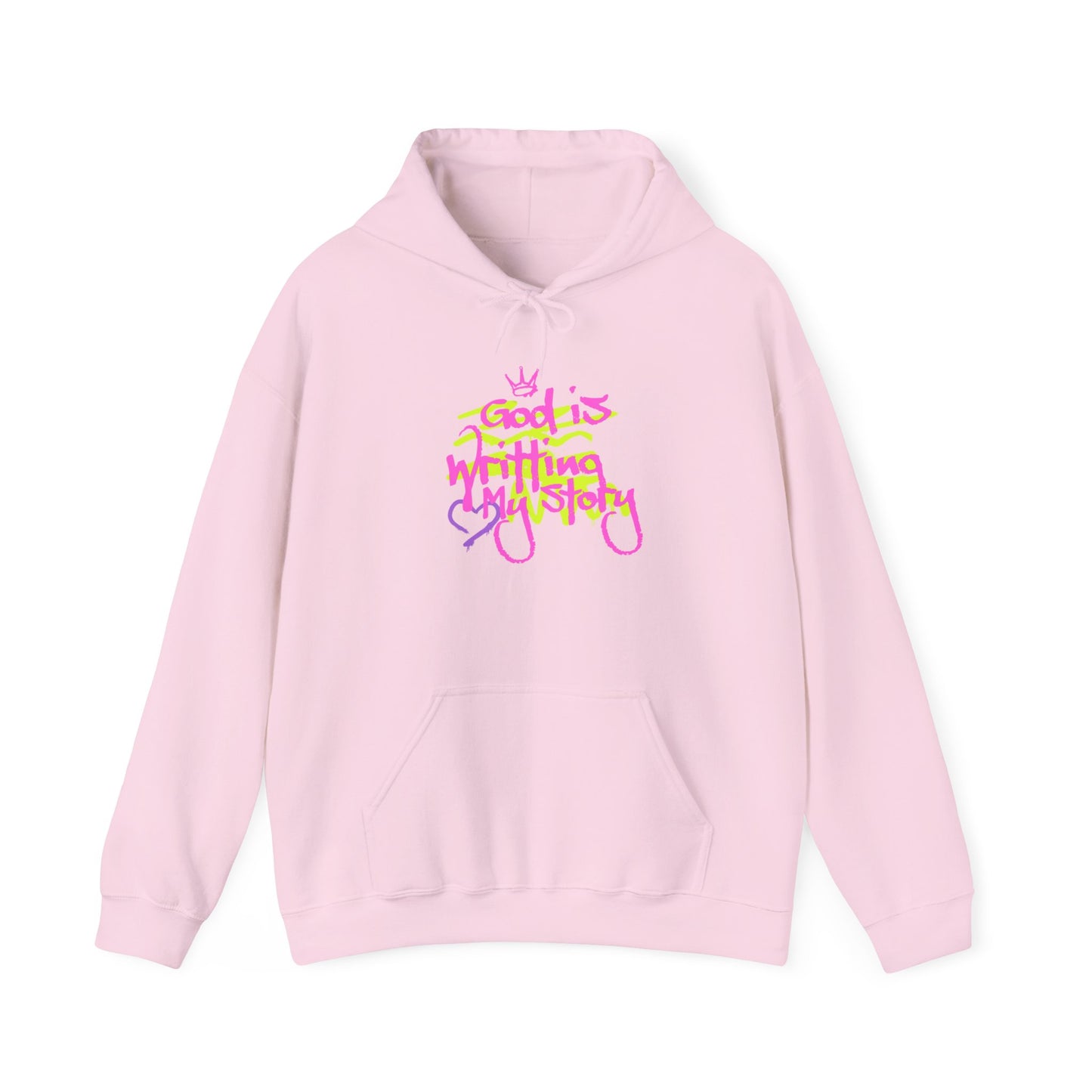 Inspirational Unisex Hooded Sweatshirt - 'God is Writing My Story'